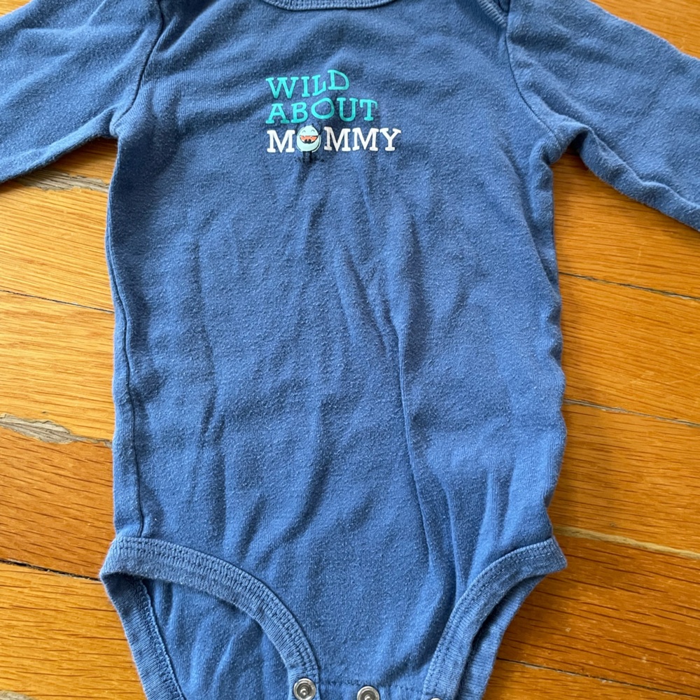 Carter's Navy Long-Sleeve Onesie
